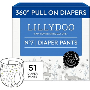 image:imageLILLYDOO Toddler PullOn Diaper Pants Size 5 24 lbs 66 Count TCF51 Count Pack of 1